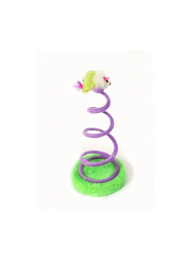 misu Coil Bouncy cat Toy Spring Play Bounce pet Press Twist paw Motion Chase Flexible roll Jump toss Indoor Rubber Flexible Stretch Bouncy Touch Grip roll Blue - Image 2